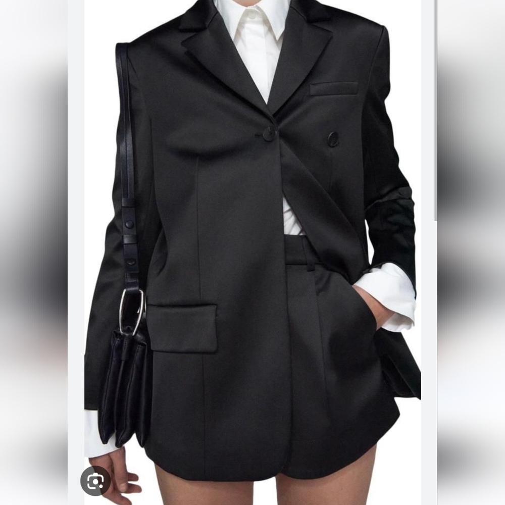 NWT Zara limited edition satin blazer sz xs